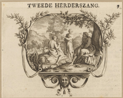 Second Shepherd's Song, Vignette with a singing competition between Astakus, Idas and Krotale,