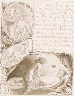 Amor en Psyche, L'Amour et Psyché, print, printmaker: Lorens Frølich, printer (person): Beillet et