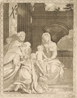 Adoration of the Kings, print, publisher: Johannes van Keulen (I) (possibly), Amsterdam, 1663 -