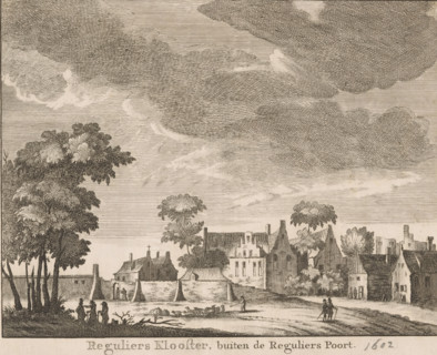 View of the Reguliers Monastery outside Amsterdam, Reguliers Monastery, outside the Reguliers Gate,