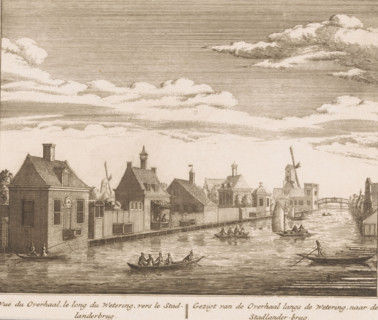 Vuë du Overhaal, le long du Wetering, vers le Stadlanderbrug, Gezigt van de Overhaal langs de