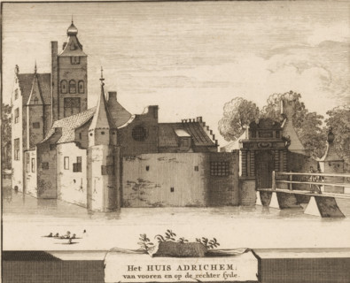 The House of Adrichem, from the front and on the right side, View of the house of Adrichem in