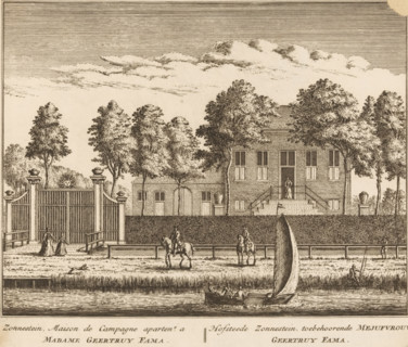 View of Hofstede Zonnestein, Zonnestein, Maison de Campagne apartent. a Madame Geertruy Fama,