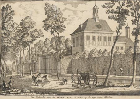 View of the Manor of the Lord of Hoorn, on the road to Sloten, The Manor of the Lord of Hoorn, on