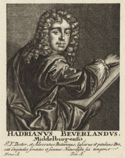 Portrait of Hadriaan Beverland, Portraits of learned men of all classes, Icones virorum omnium