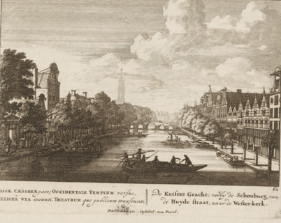 View of the Keizersgracht, seen from Huidenstraat, Fossae Caesareae pars, Occidentale Templum