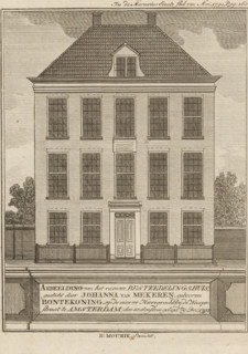 Image of the new Poorhouse, founded by Johanna van Mekeren, née Bontekoning, on the Nieuwe