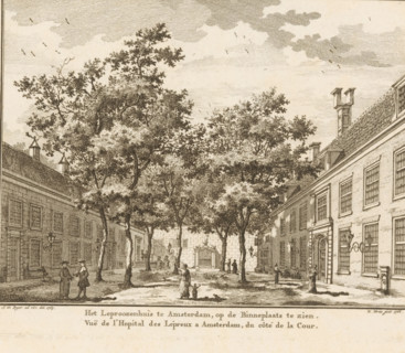 The Leper House in Amsterdam, visible from the Inner Courtyard, View of the Leper House in