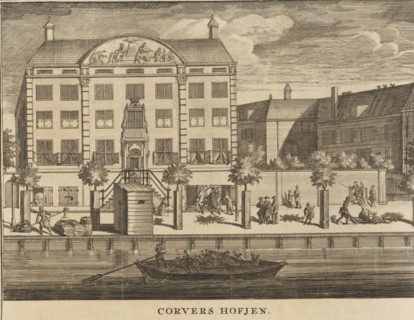 Corvers Hofjen, View of the Corvershof in Amsterdam, print, book illustration, Series number, 267,