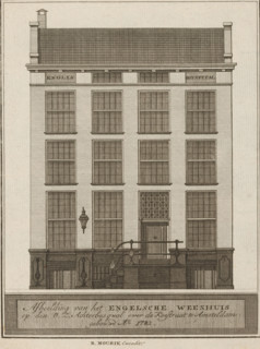 Image of the English Orphanage on the OZ Achterburgwal across the Koestraat in Amsterdam: built in
