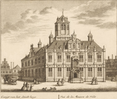 View of the Town Hall in Delft, Gesigt van het Stadt-Huys, Vuë de la Maison de Ville, All the most