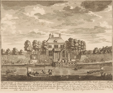 View of the house Petersburg, Petersburg, the pleasure grounds of the Noble Lord Christoffel van