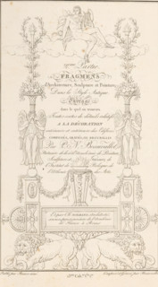 Title page for '2eme Partie Fragmens d'Architecture, Sculpture et Peinture, Dans le Style Antique,