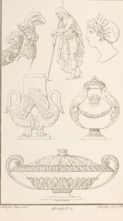 Various ornaments, ornamental print, Ornamental print with various objects. Part (13th. Cah. f.le