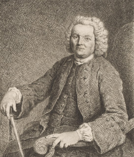 Portrait of Johann Georg Glume, father of the artist, print, printmaker: Johann Gottlieb Glume,