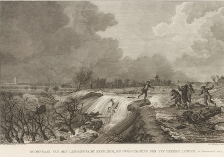 Dike breach at Kedichem, 1809, Breach of the Lingen dike by Kedichem, and flooding of the Five
