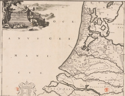 Pars II Fresiae haereditariae, Historical map of the Netherlands with the territories of the