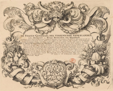 The High Council of Rhineland, Patent granted by the States General for a map of the Rhineland