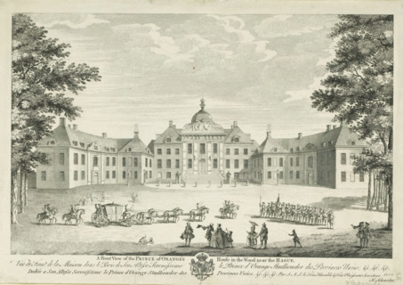 View of the front of Huis ten Bosch, A front view of the Prince of Orange's house in the wood near