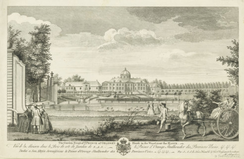View of the back of Huis ten Bosch, The garden front of ye prince of Orange's house in the wood