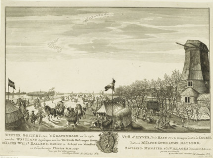 Winter view, from The Hague towards the Westland side, Vuë d'hyver, de La Haye vers la campagne du