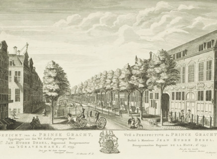 View of the Prinsegracht in The Hague, View of the Prinse Gracht, Vuë & perspective du Prince