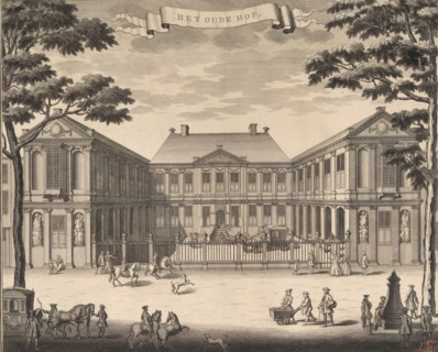 The Old Court, View of Noordeinde Palace in The Hague, print, book illustration, View of Noordeinde