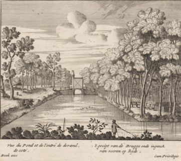 View of the bridge and gateway in front of Huis ten Bosch, 't Gesigt van de brugge ende inganck van