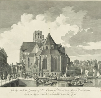 View of the Great or St. Lawrence Church in Rotterdam, View of the Great or St. Lawrence Church of