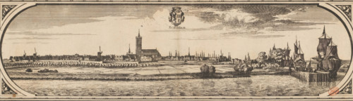 Rotterodamum Hollandiae urbs celeberrima et situ portibusque mercaturae opportunissima. Ao. 1665