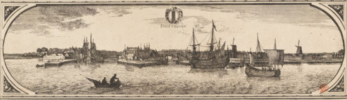Delfshaven, View of Delfshaven, Rotterodamum Hollandiae urbs celeberrima et situ portibusque