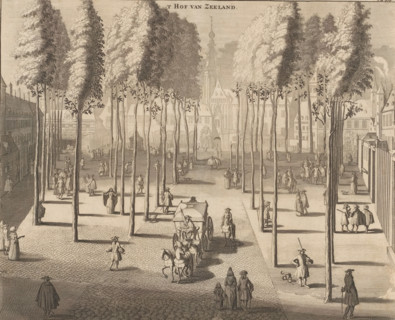 The Court of Zeeland in Middelburg, 't Hof van Zeeland, print, book illustration, View of the Court