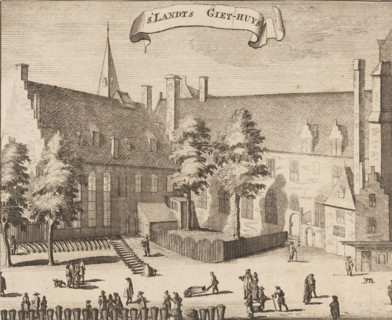 View of the State Artillery Foundry in Middelburg, 's Landts Giet-huys, print, book illustration,
