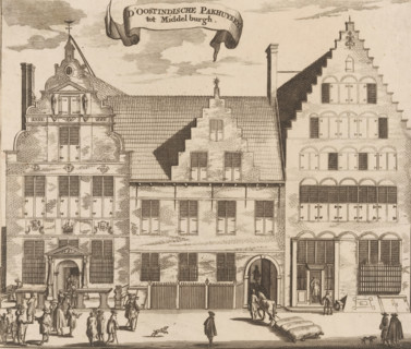 The East India Warehouses in Middelburg, View of the East India Warehouses in Middelburg, print,