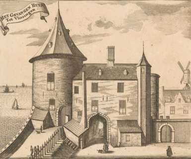 View of the Stock Exchange in Vlissingen, The Stock Exchange in Vlissingen, print, book