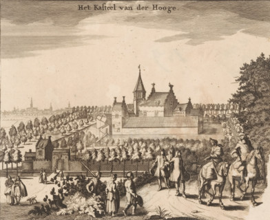 View of Ter Hooge Castle, The Castle of der Hooge, print, book illustration, View of Ter Hooge