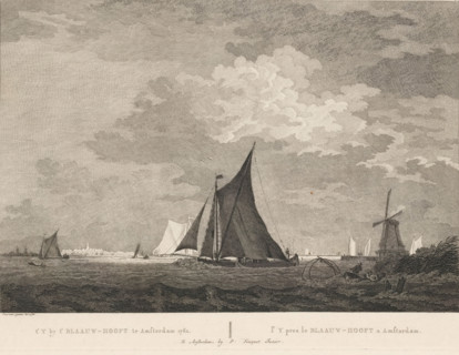 Ships on the IJ near Blauwhoofd in Amsterdam, 1762, t' Y by t' Blaauw-Hooft te Amsterdam 1762, l' Y