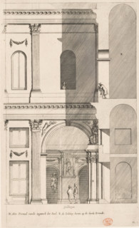 North side of the Civic Hall in the City Hall on the Dam (right part), De Groote Burger-Sael Aende