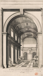 Part of the gallery surrounding the Civic Hall in the City Hall on the Dam, The Gallery seen from