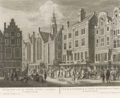 View of the St. Olof's Chapel (Oudezijds Chapel) in Amsterdam, View of the Oude Zyds Capel, t'