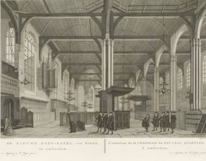 Interior of the Nieuwezijds Chapel in Amsterdam, The Nieuwe Zyds-Kapel van Binne, tot Amsterdam,