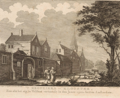 View of the Reguliers Monastery outside Amsterdam, The Reguliers Monastery, as it appeared in