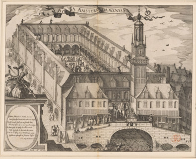 Byrsa Amsterodamensis, Bird's-eye view of the Stock Exchange of Hendrik de Keyser in Amsterdam,
