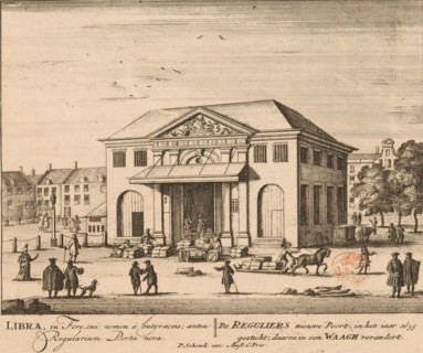 View of the Regulierswaag in Amsterdam, The Reguliers new Gate, founded in the year 1655, later