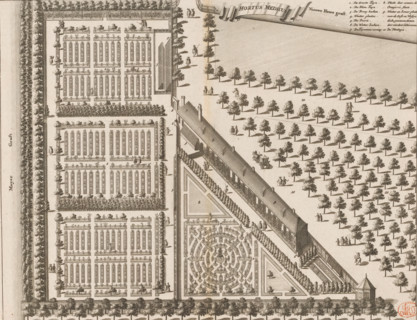 Hortus Medicus, Map of the Hortus Medicus (Botanical Garden) in Amsterdam, print, book