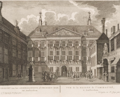 View of the Admiralty or Prince's Court, in Amsterdam, Vue de la Maison de l'Amirauté, à Amsterdam,
