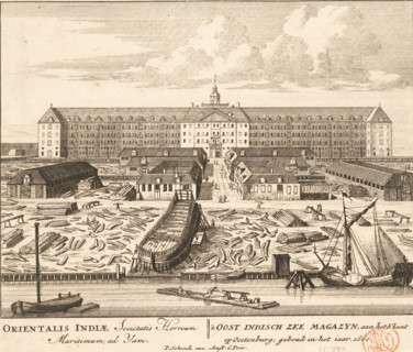 t Oost Indisch Zee Magazyn, aan het Ykant op Oostenburg, geboud in het iaar 1660, Orientalis Indiae