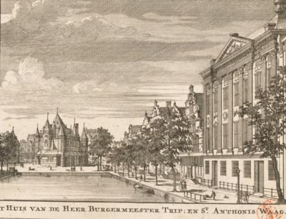 The House of Mayor Trip, and St. Anthony's Weigh House, View of the Kloveniersburgwal with the