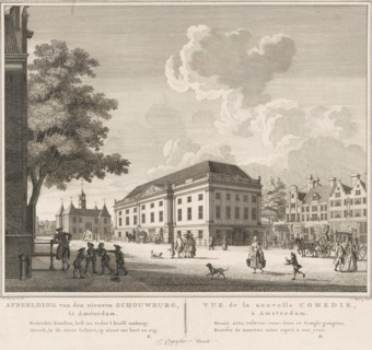 Image of the new Theatre in Amsterdam, View of the new Comedy Theatre in Amsterdam, View of the