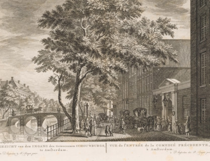 View of the entrance of the former Theatre in Amsterdam, View of the entrance of the previous